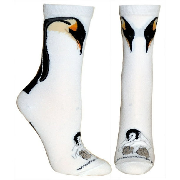 Soft Knit Cotton Blend Penguin Over the Knee Socks 